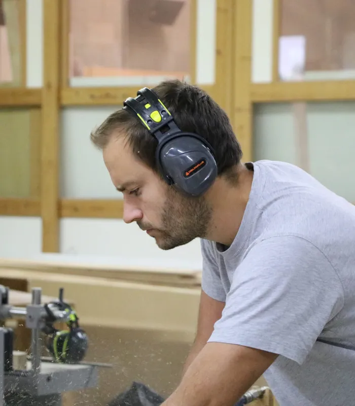 Benoit Raquet à l'atelier